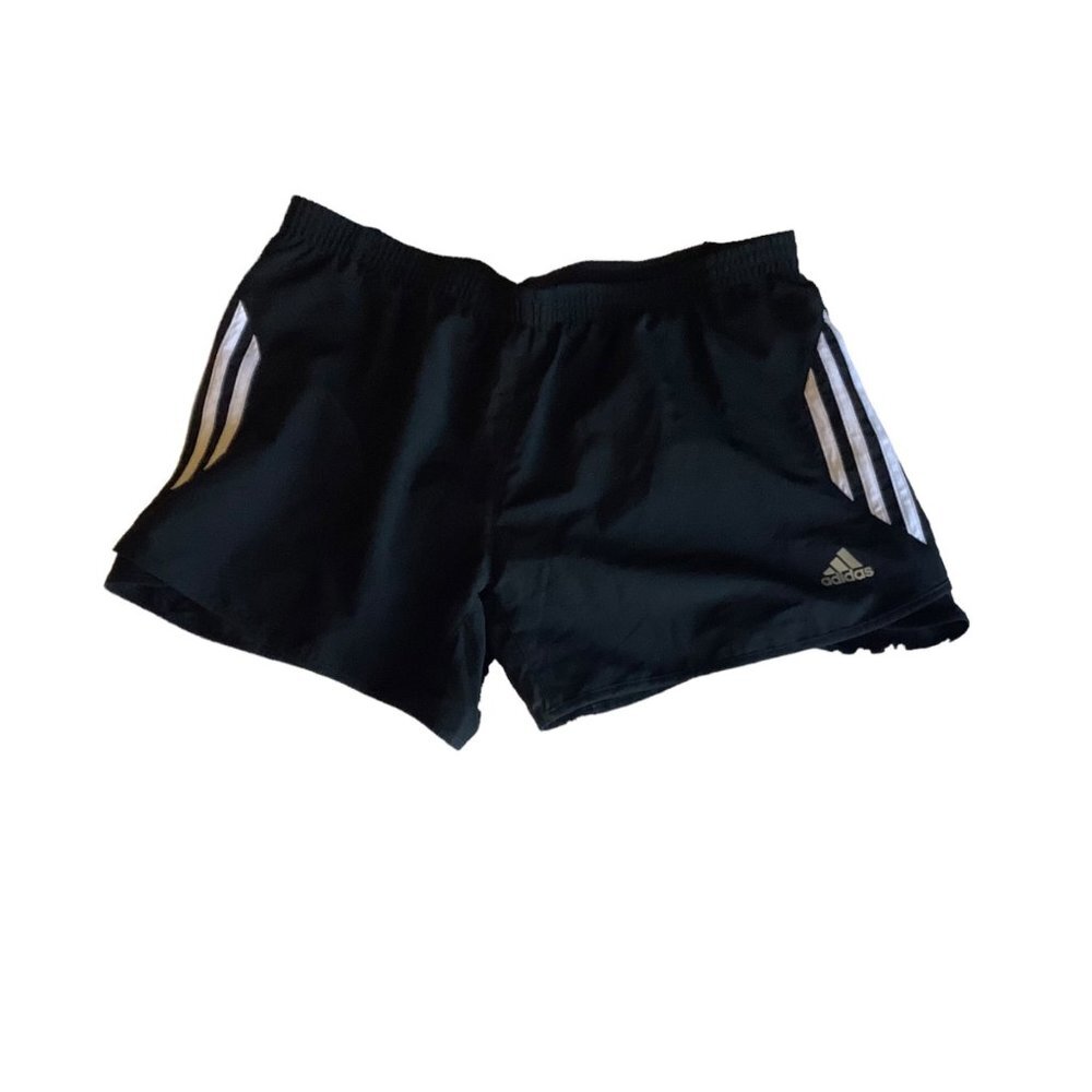 Adidas Women Black Lined Marathon 20 4" Inseam Running Response Shorts Sz Medium